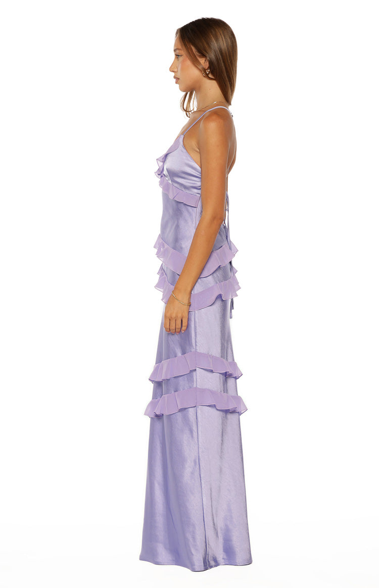 Inara Lilac Ruffle Maxi Dress - PRE ORDER Image