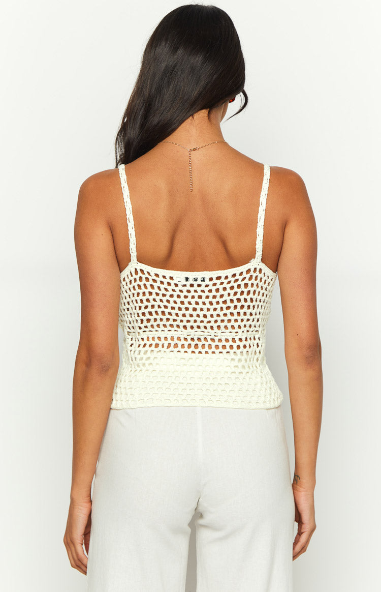 Ivory White Crochet Knit Top – Beginning Boutique US
