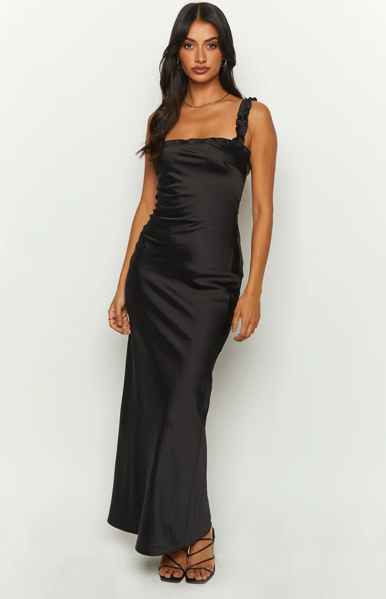 Ivy Black Maxi Dress - US 14 | Beginning Boutique Exclusive Ivy Black Maxi Dress - US 14 | Beginning Boutique Exclusive