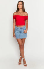 Jaya Red Crop Top