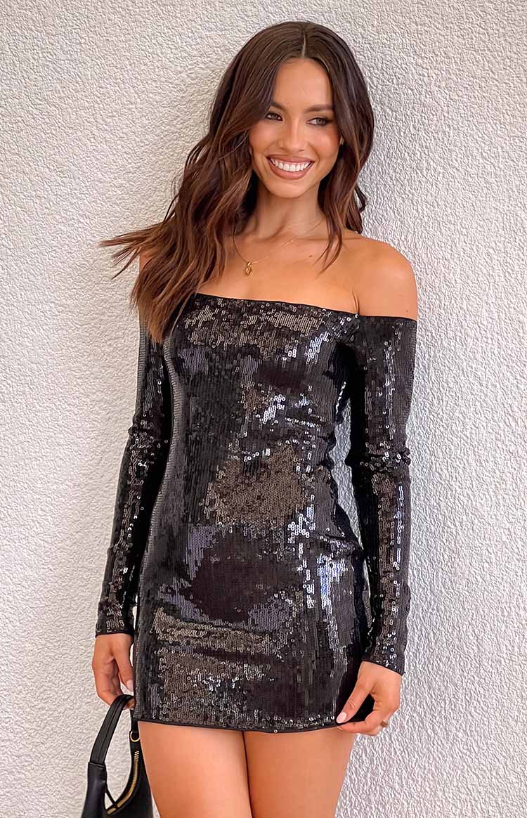 Black Sequin Mini Dress Long Sleeve Glittery Dress Jazmin Black Sequin Long Sleeve Mini Dress US Beginning Boutique Exclusive Black Sequin Mini Dress Long Sleeve Glittery Dress Jazmin Black Sequin Long Sleeve Mini Dress US Beginning Boutique Exclusive
