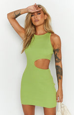 Jacinta Green Cut Out Mini Dress Image