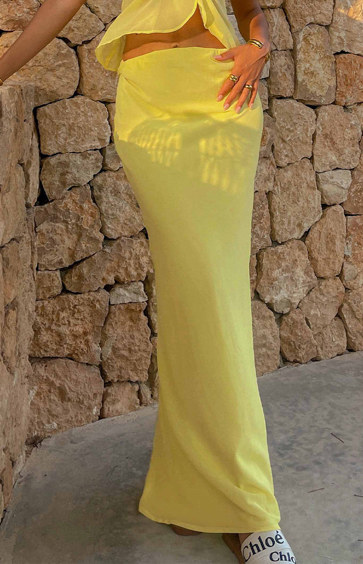Jacqulin Yellow Maxi Skirt Image