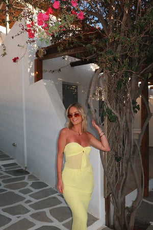 Jacqulin Yellow Maxi Skirt