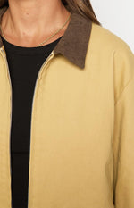 Jemma Cream Contrast Canvas Jacket Image