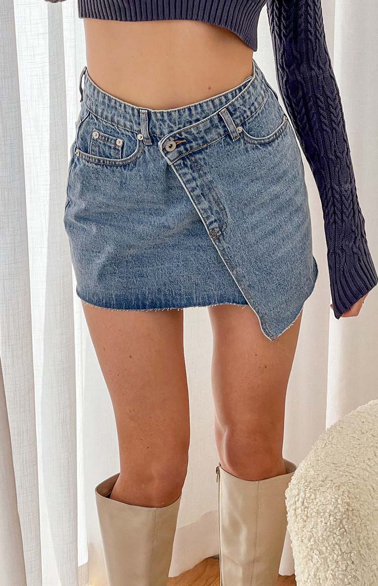 Jendi Denim Mini Skirt Image