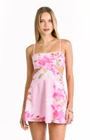 Josie Pink Floral Mini Dress