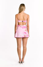 Josie Pink Floral Mini Dress Image