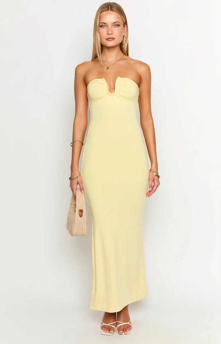Julie Yellow Maxi Dress Julie Yellow Maxi Dress