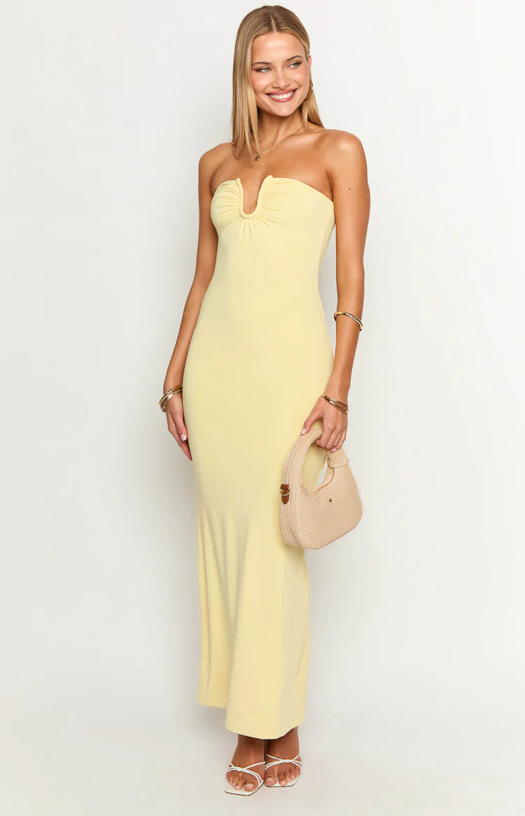 Julie Yellow Maxi Dress Julie Yellow Maxi Dress