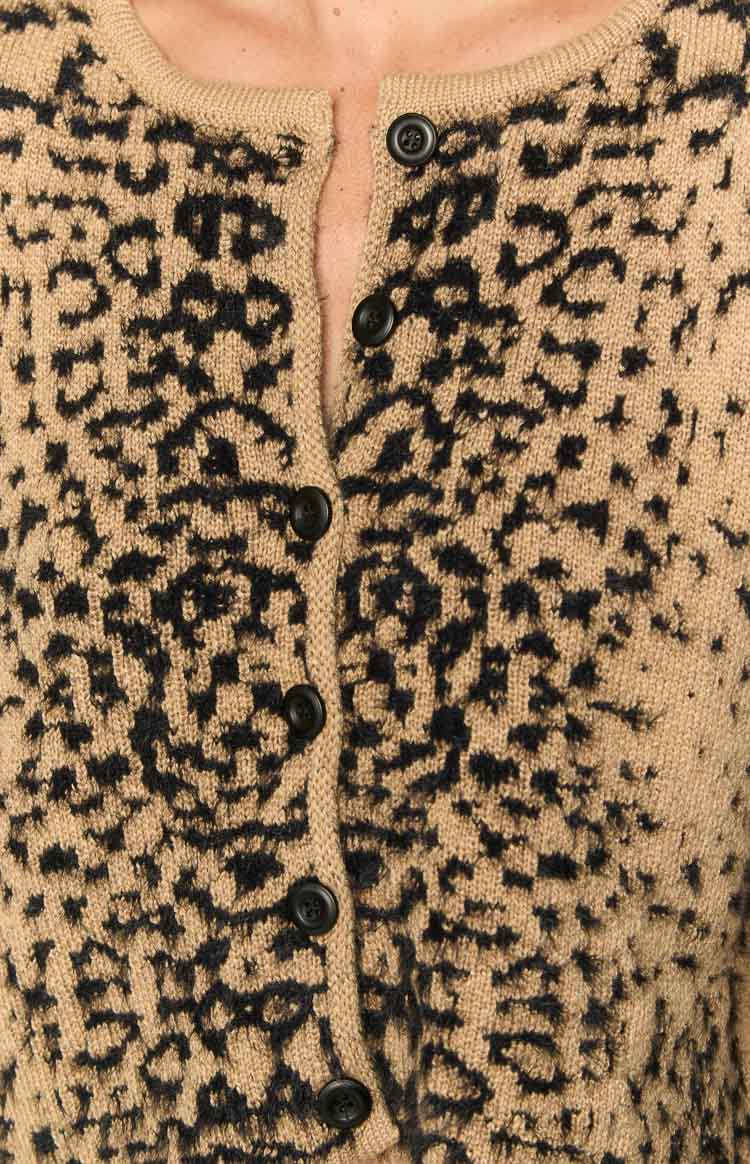 Kahli Leopard Print Cardigan