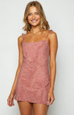 Kai Pink Blush Print Mini Dress Image