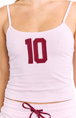 Karey Pink Jersey Top Image