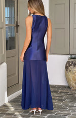 Kendall Navy Contrast Maxi Dress