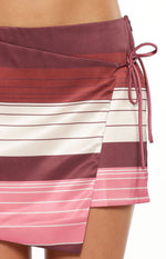 Kendall Pink Stripe Tie Skirt