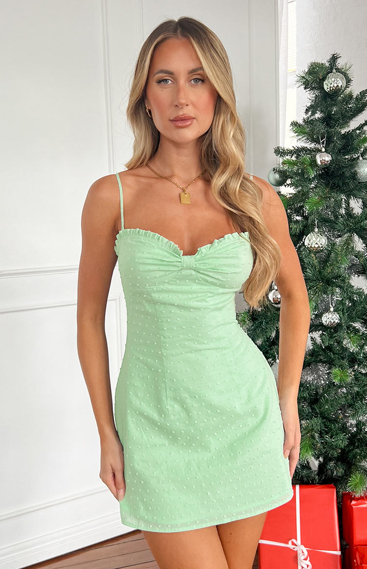 Kilby Soft Green Mini Dress Image