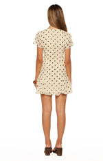 Koda Cream Polka Dot Mini Dress