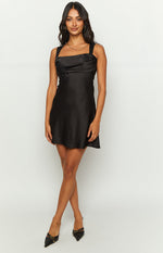 Lamira Black Mini Dress – Beginning Boutique US