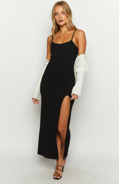 Lani Black Maxi Dress | Beginning Boutique US