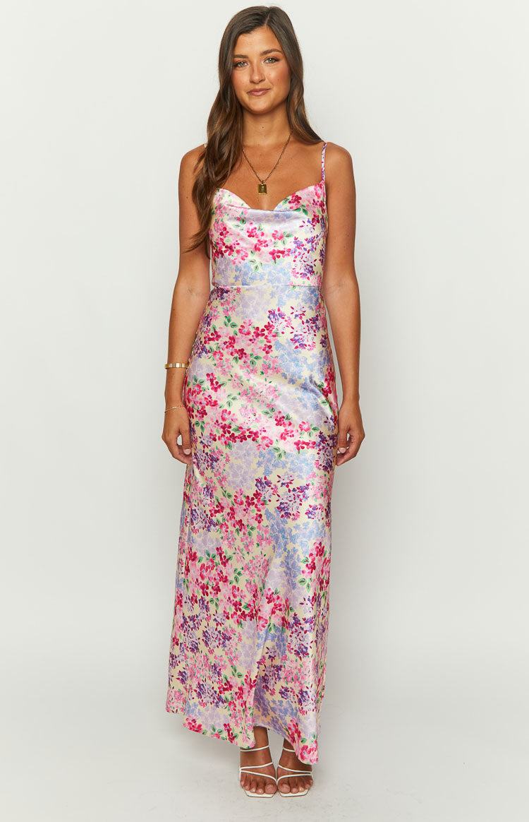 Laufry Yellow Floral Print Maxi Dress - US 16 | Beginning Boutique Exclusive Laufry Yellow Floral Print Maxi Dress - US 16 | Beginning Boutique Exclusive