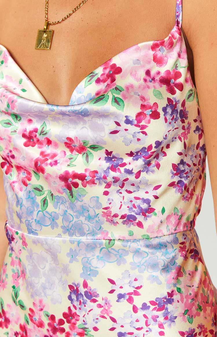 Laufry Yellow Floral Print Maxi Dress - US 16