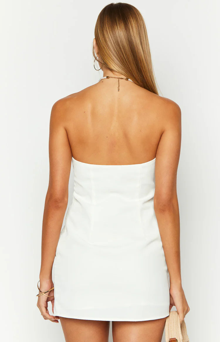 Lauren White Strapless Mini Dress | Beginning Boutique US Lauren White Strapless Mini Dress | Beginning Boutique US