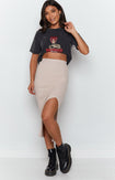 Laurena Midi Skirt Pearl Image