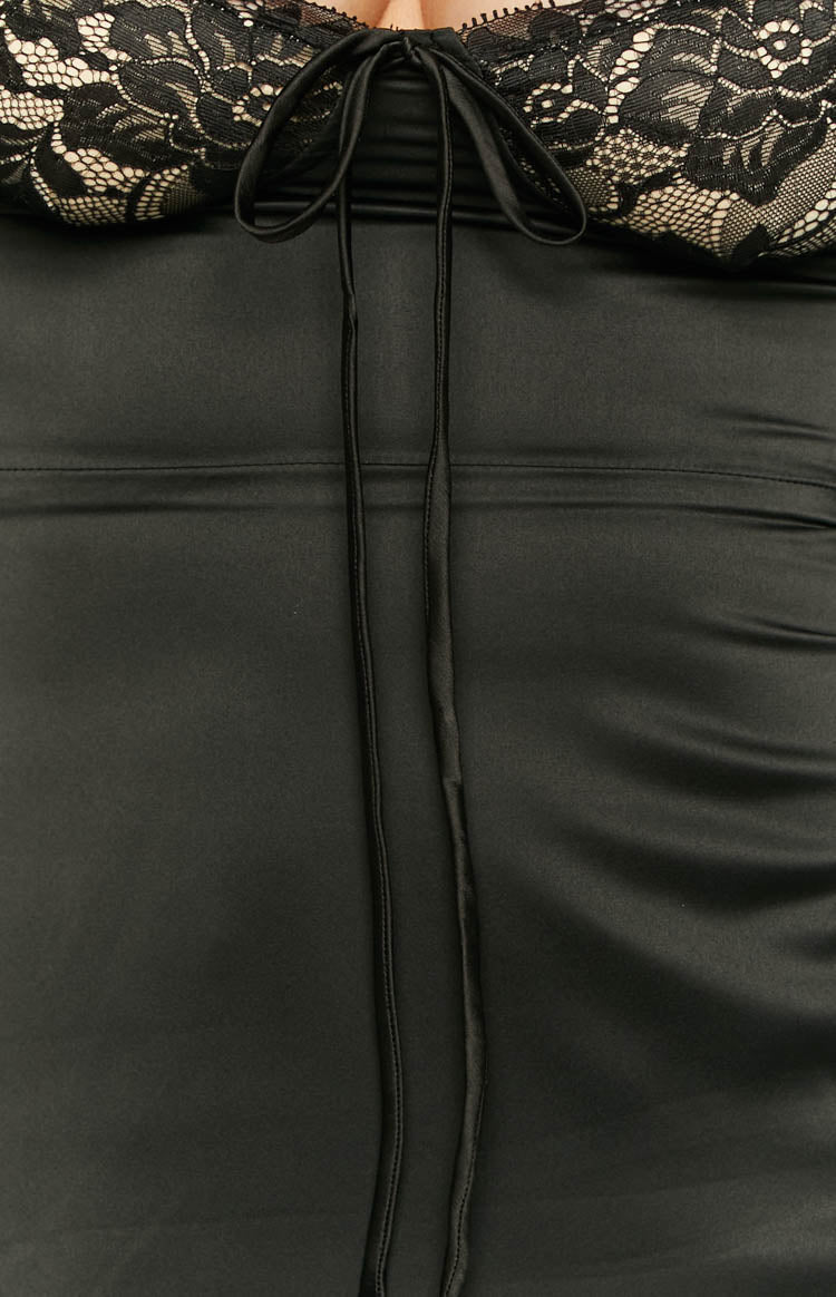 Layla Black Long Sleeve Mini Dress Image