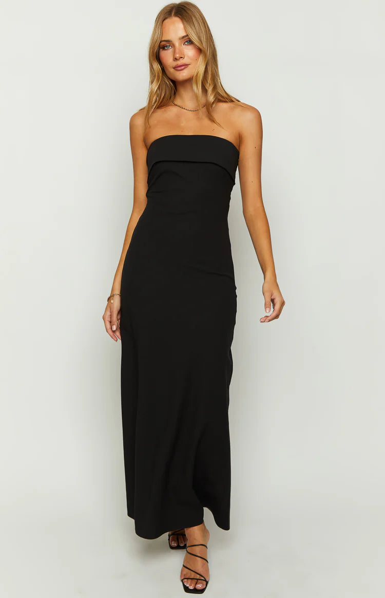 Lei Strapless Black Maxi Dress - US 2 | Beginning Boutique Exclusive Lei Strapless Black Maxi Dress - US 2 | Beginning Boutique Exclusive