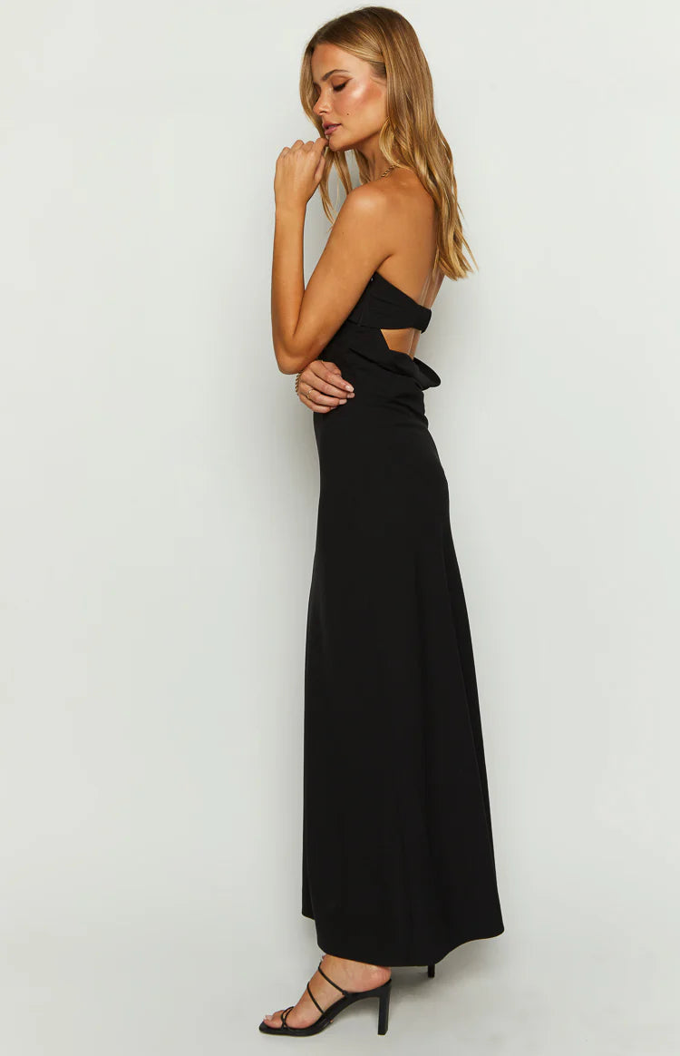 Lei Strapless Black Maxi Dress - US 2 | Beginning Boutique Exclusive Lei Strapless Black Maxi Dress - US 2 | Beginning Boutique Exclusive