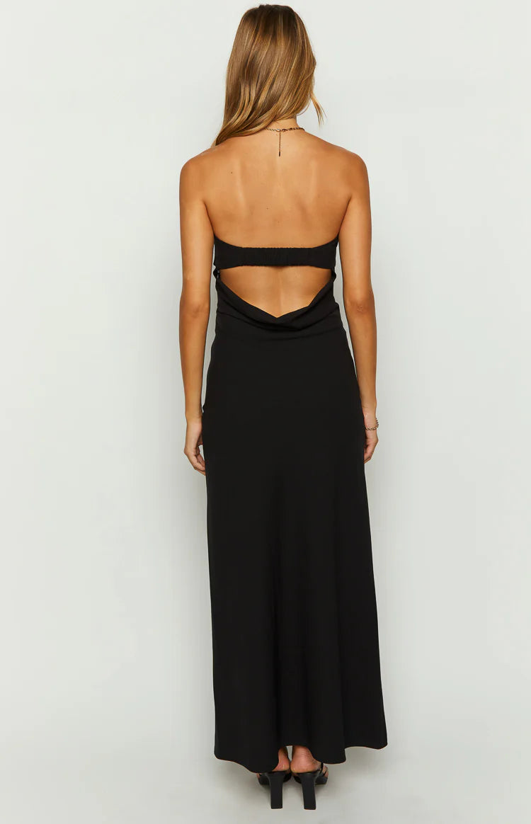 Lei Strapless Black Maxi Dress - US 2 | Beginning Boutique Exclusive Lei Strapless Black Maxi Dress - US 2 | Beginning Boutique Exclusive