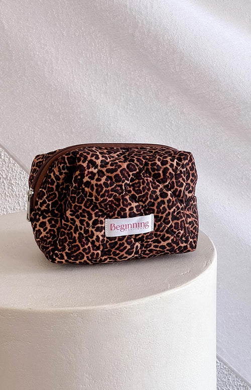 Leopard Makeup Bag Beginning Boutique US - Main Image