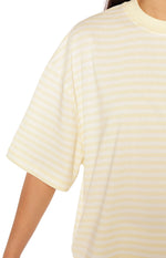 Lioness Bloom Short Sleeve Top Lemontini Stripe Image