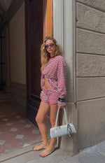 Lioness Bloom Wine Stripe Long Sleeve Top Image