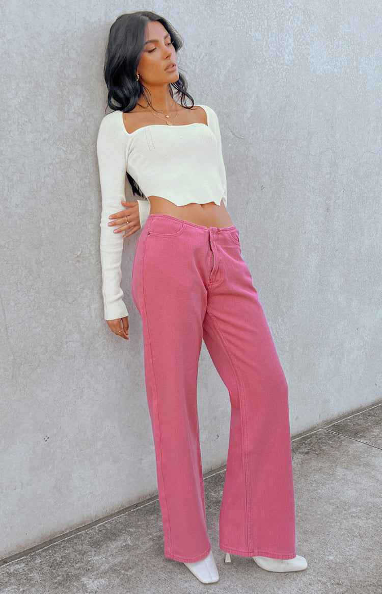 Practical Magic Hot Pink Jeans
