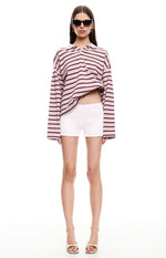 Lioness Rebels Jersey Burgundy Blush Stripe Image