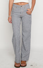 Lioness Top Model Navy Stripe Jean Image