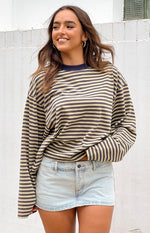 Lioness Bloom Beige Long Sleeve Top