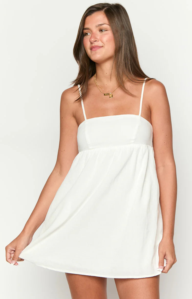 Lotus Love Affair White Mini Dress - US 8 | Beginning Boutique Exclusive Lotus Love Affair White Mini Dress - US 8 | Beginning Boutique Exclusive