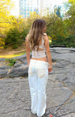 Louis Purple Floral Corset Top Image