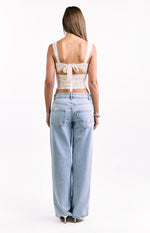 Louis White Floral Corset Top Image