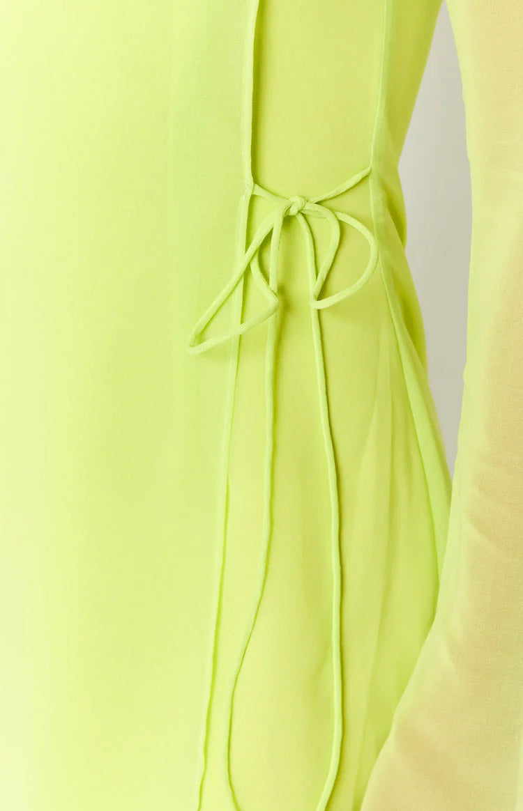 Lucy Lime Long Sleeve Mini Dress Lucy Lime Long Sleeve Mini Dress