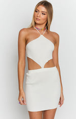 Lyla Cut Out Mini Dress White Image