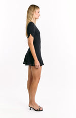 Maddie Black Mini Dress Image