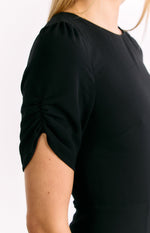 Maddie Black Mini Dress Image