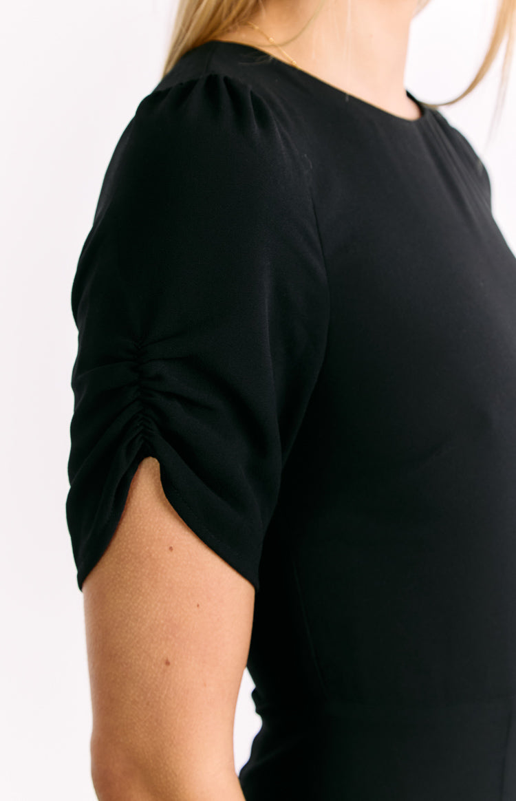 Maddie Black Mini Dress Image