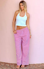 Mahalia Red Gingham Pants