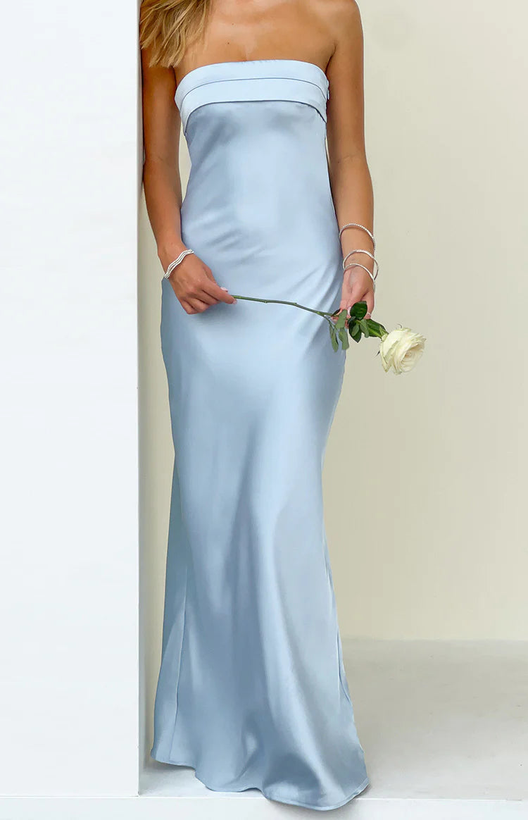 Maiah Blue Formal Maxi Dress - US 12