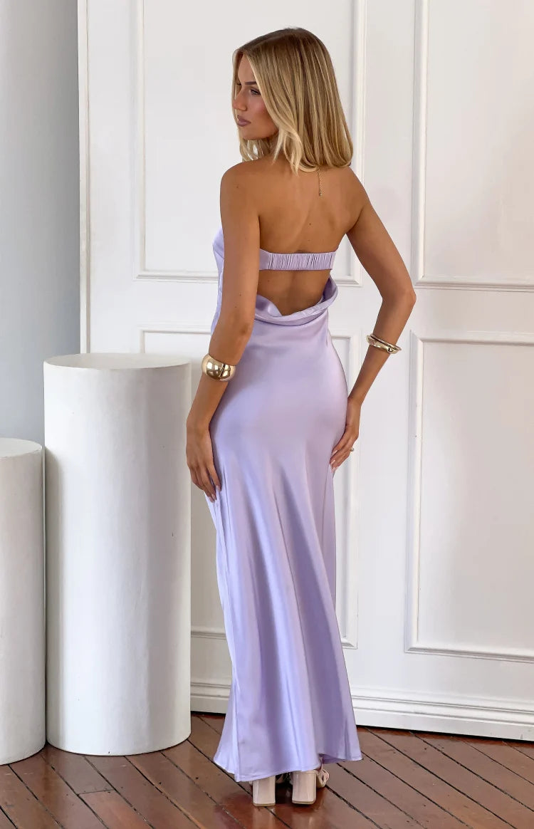 Maiah Lilac Maxi Dress