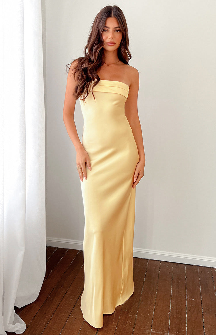 Maiah Yellow Maxi Dress Image